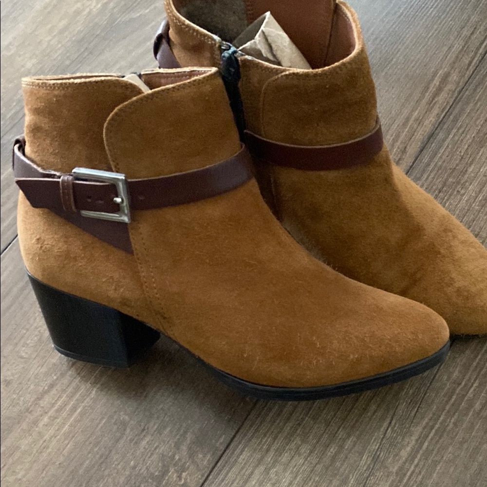 Brown Suede Ankle Boots